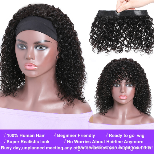 100% virgin headband glueless women wig natural silk base  russian hd transparent lace front virgin human hair wig
